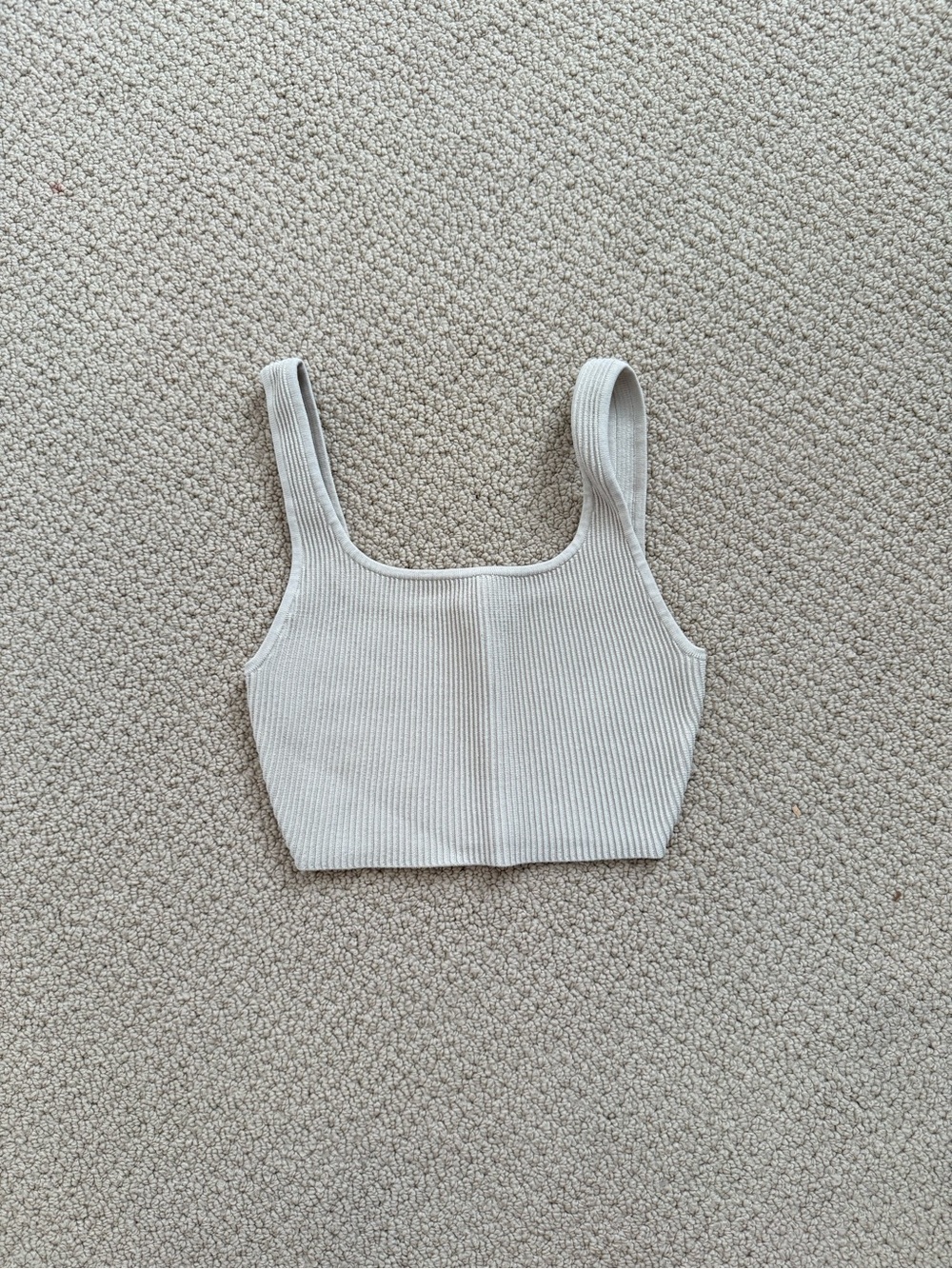 Babaton Cream Ribbed Cropped Tank - Picture 6 of 6